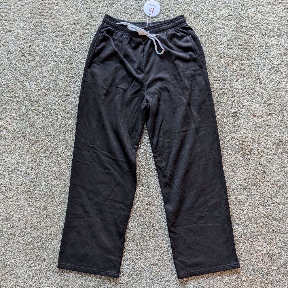 Women's Black Wide Leg Lounge Pants Size:M